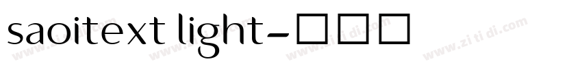 saoitext light字体转换